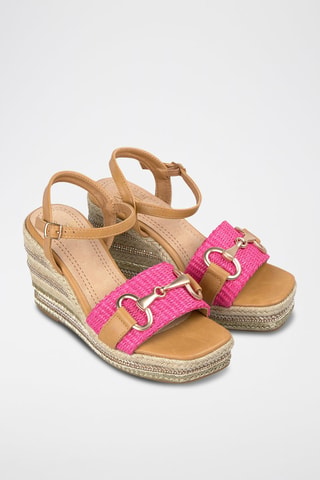Sandales compensées - Fuchsia