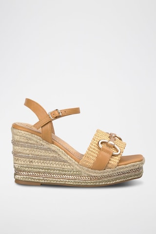 Sandales compensées - Beige