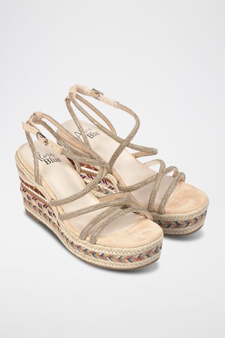 Sandales compensées - Beige