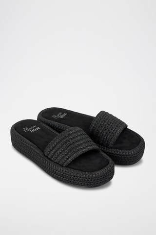 Mules plateformes - Noir
