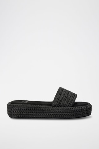 Mules plateformes - Noir