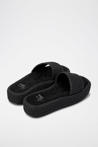 Mules plateformes - Noir