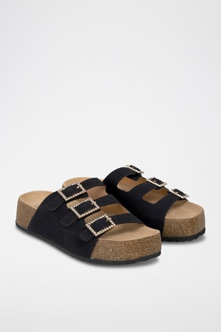 Mules plateformes - Noir