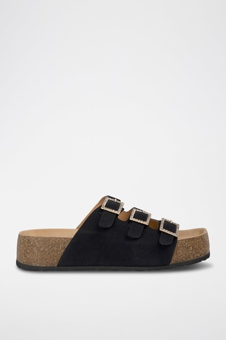 Mules plateformes - Noir