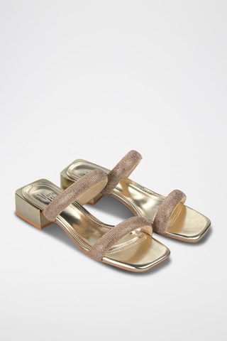 Mules à talons - Doré