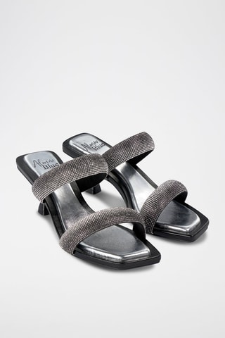 Mules à talons - Noir