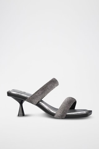 Mules à talons - Noir