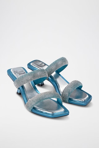 Mules à talons - Ciel