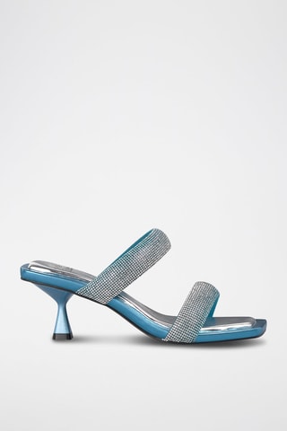 Mules à talons - Ciel