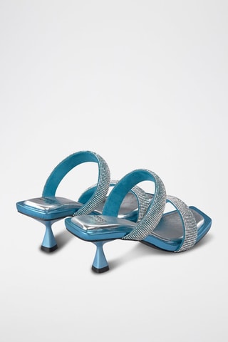 Mules à talons - Ciel