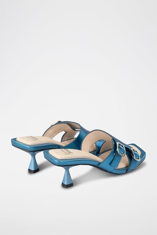 Mules à talons - Ciel
