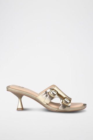 Mules à talons - Doré
