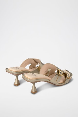 Mules à talons - Doré