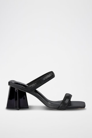 Mules à talons - Noir