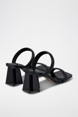 Mules à talons - Noir