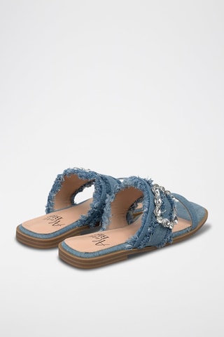 Mules en jean - Bleu