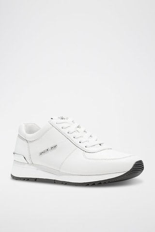 Sneakers en cuir de mouton Ellietrain - Blanc