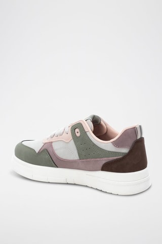 Baskets - Kaki et rose