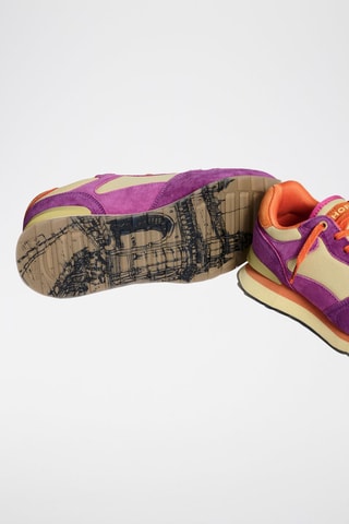 Baskets en cuir Mumbaï - Fuchsia