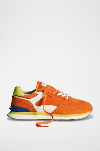 Baskets en cuir Citrus - Orange