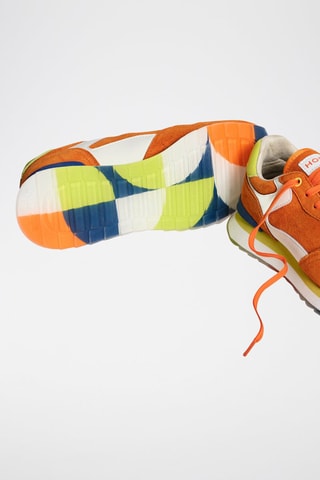 Baskets en cuir Citrus - Orange