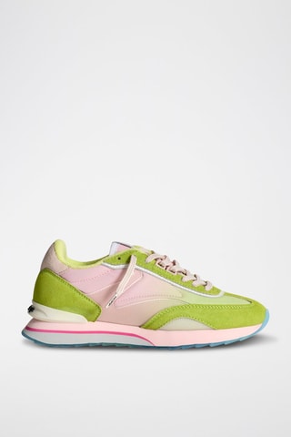Baskets Cat - Rose et vert