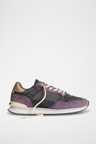 Baskets en cuir Gulfport - Violet et anthracite