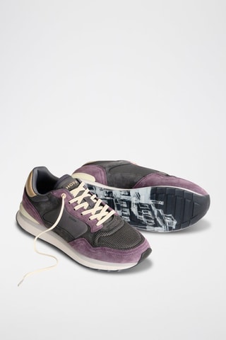 Baskets en cuir Gulfport - Violet et anthracite