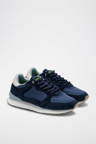 Baskets en cuir Milano - Bleu marine