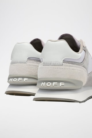 Baskets en cuir Lille - Blanc et gris