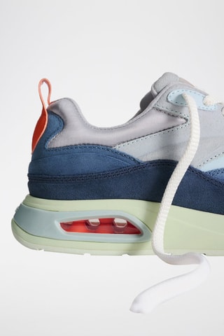 Baskets en cuir Goldent Gate - Bleu