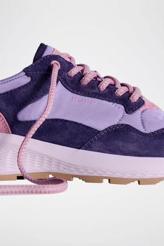 Baskets en cuir Shanghai - Violet