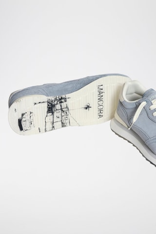 Baskets en nubuck Mancora - Bleu
