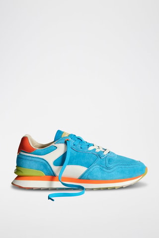 Baskets en cuir Caelum - Bleu