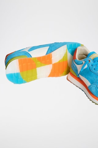 Baskets en cuir Caelum - Bleu