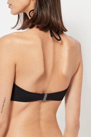 Reggiseno bikini con coppe - Nero