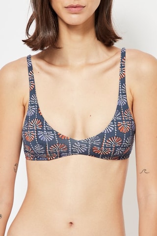 Reggiseno bikini con coppe - Navy
