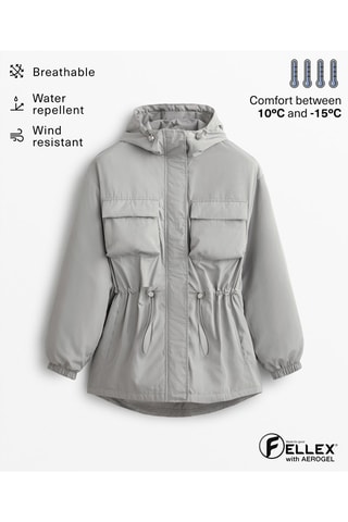 Parka con cappuccio - Grigio chiaro