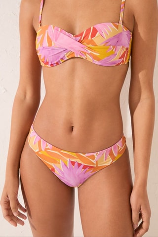 Slip bikini - Arancione e malva