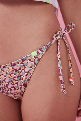 Slip bikini - Rosa e turchese