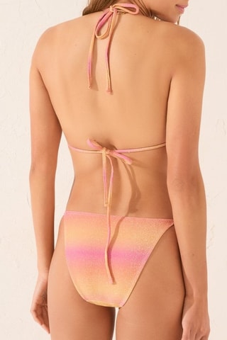 Slip bikini dip and dye - Salmone e rosa