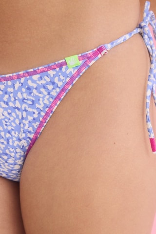 Slip bikini - Azzurro ed ecrù