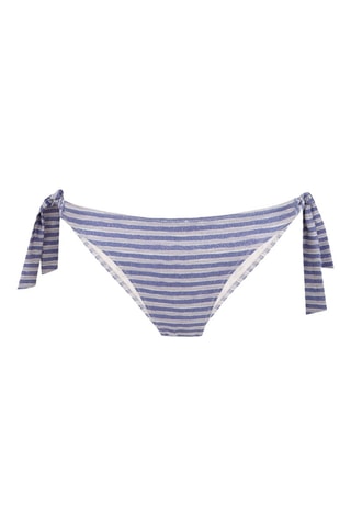 Slip bikini - Bianco e cobalto