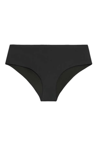 Slip bikini a vita alta - Nero