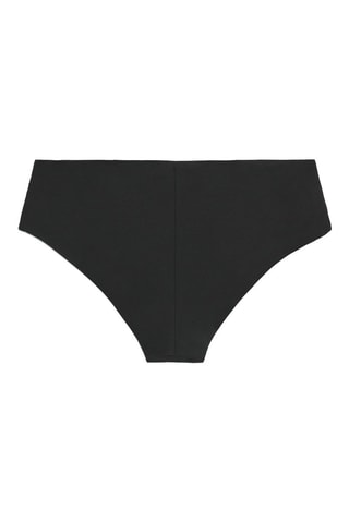 Slip bikini a vita alta - Nero