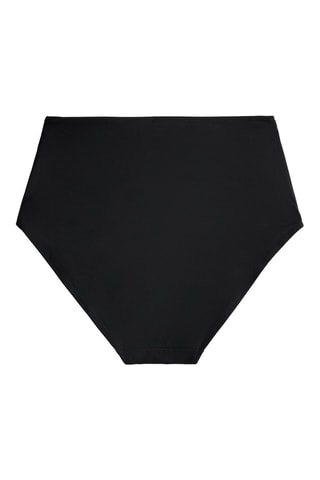 Slip bikini a vita alta - Nero