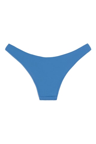 Slip bikini a vita alta - Blu
