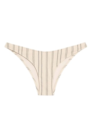 Slip bikini a vita alta - Ecrù