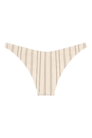 Slip bikini a vita alta - Ecrù