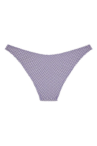 Slip bikini a vita alta - Blu